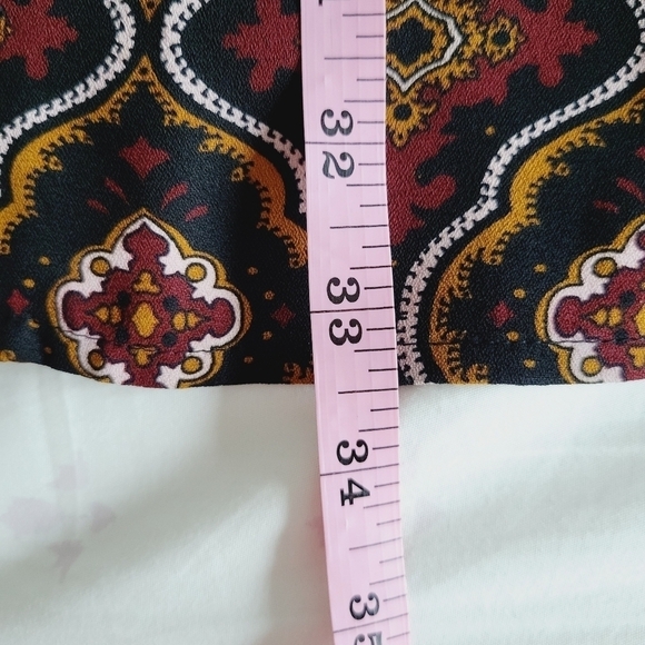 A.L.C. Alexa Kaleidoscope Bell Sleeve Silk Dress - Picture 15 of 15